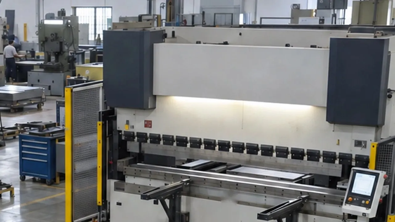 Press brake idle 25 min, no operator