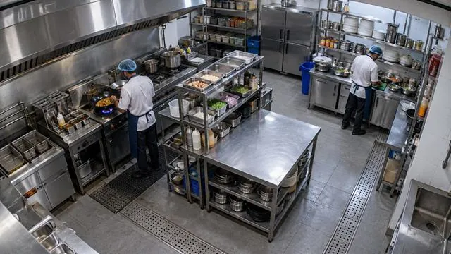 Central kitchen camera