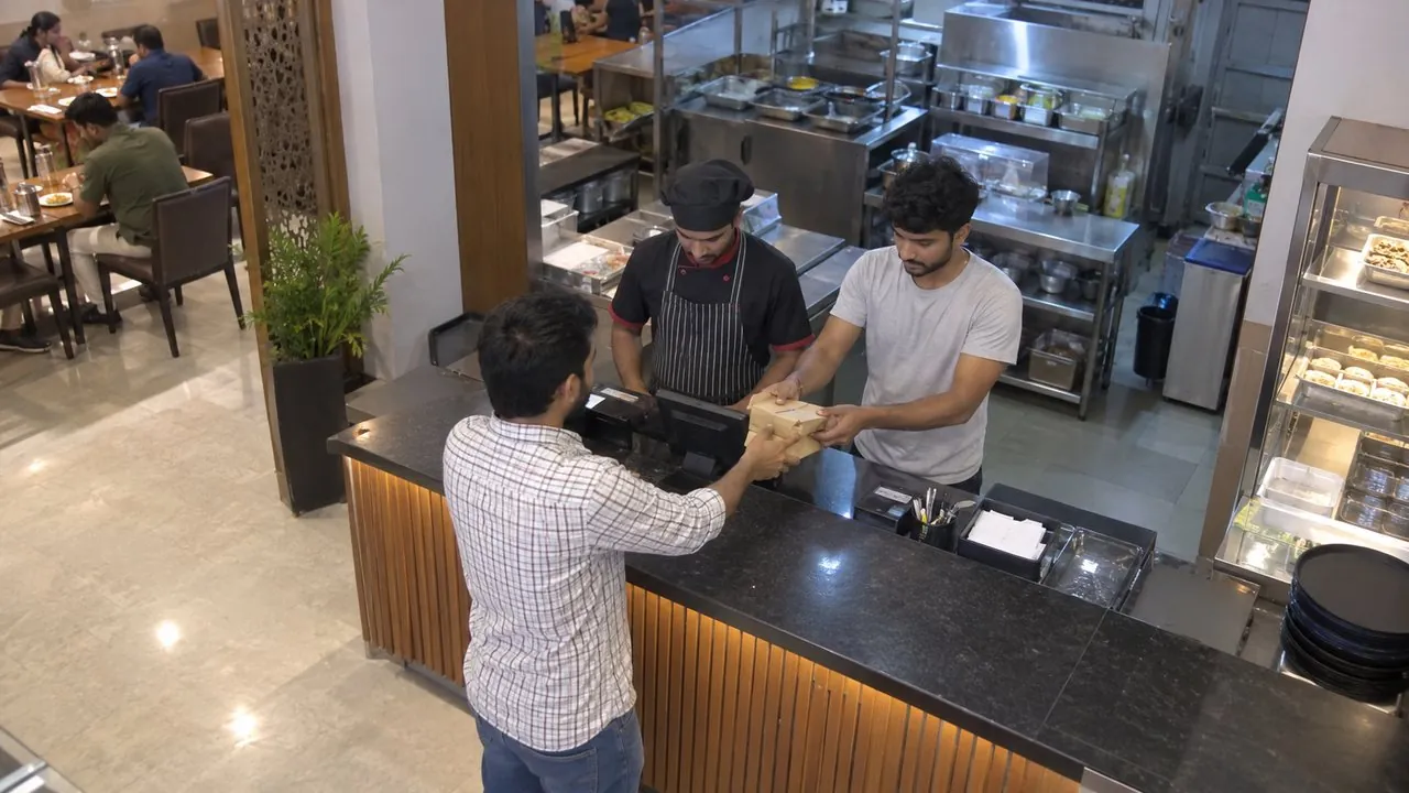 Staff serving at the counter out of uniform