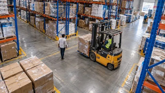 Warehouse aisle 6 camera